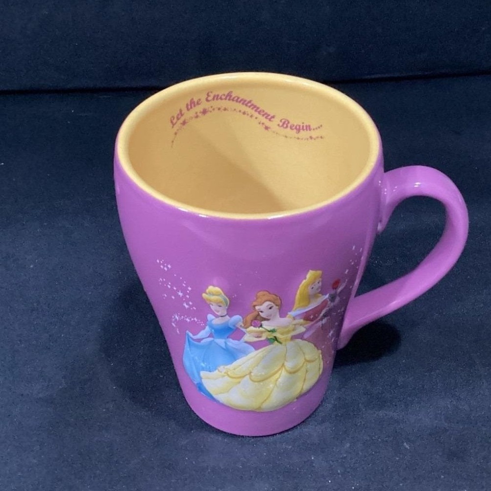 Disney Princess Coffee Cup, Cinderella Belle Aurora, Purple Character Drinkware - Picture 9 of 12